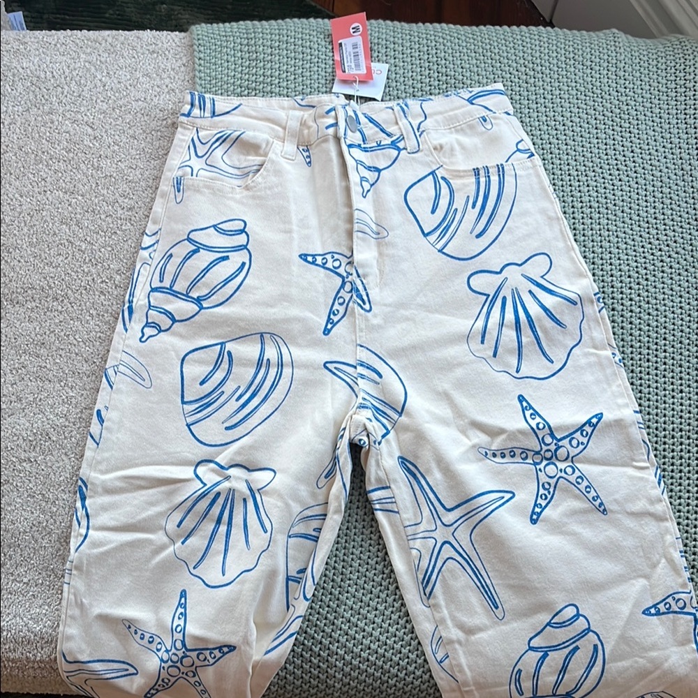 Shell Print Pants - image 1